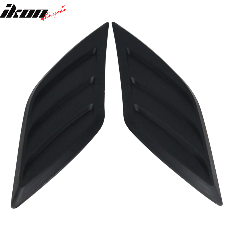 Universal IKON Style 2PCS Car Air Flow Intake Hood Scoop Vent Bonnet Covers ABS