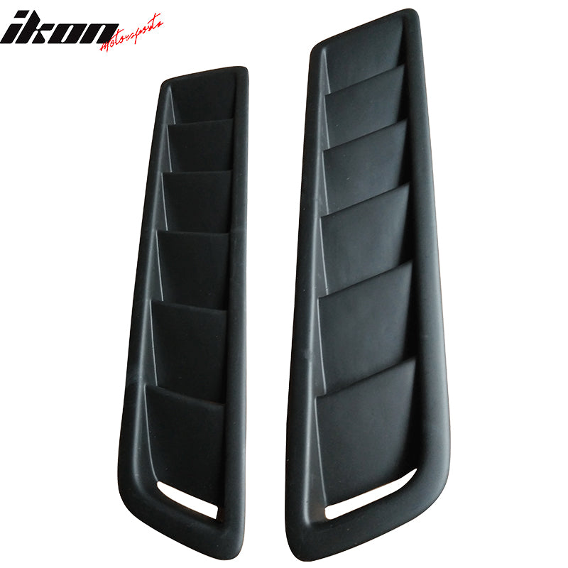 Universal Fitment Air Flow Hood Vent Scoop Bonnet Cover 2PC 20x5 Inch - PP