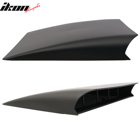 Universal Fitment ABS Air Flow Hood Vent Scoop Bonnet Cover V2 Style 14x18 Inch