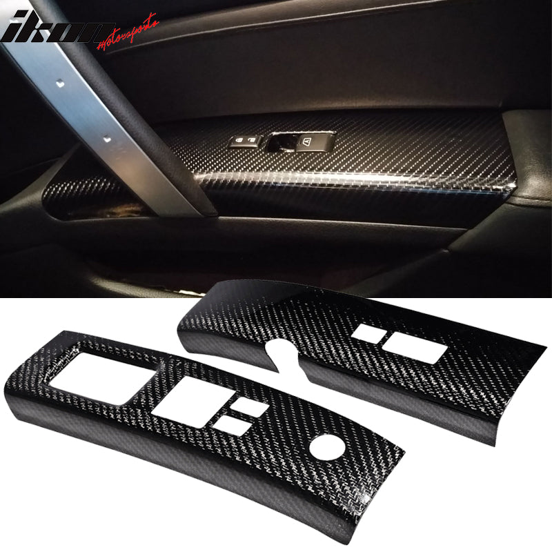 2003-2005 Nissan 350Z Interior Door Switch Trim Covers Carbon Fiber