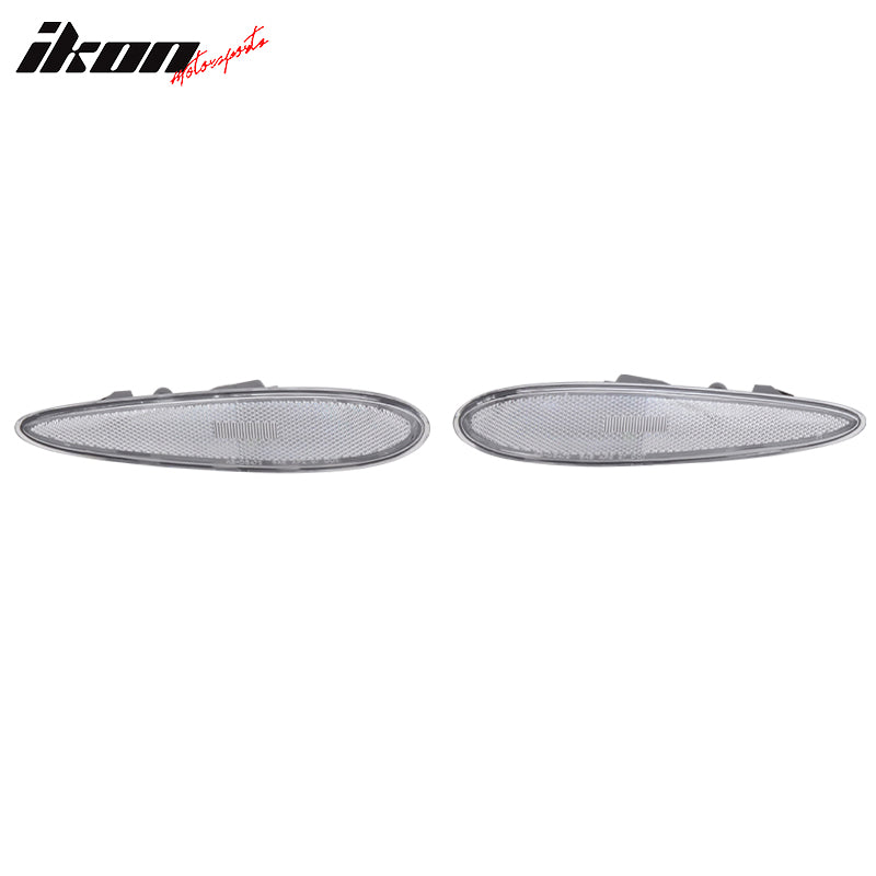 2000-2003 Nissan Maxima JDM Black Front Bumper Side Marker Lights