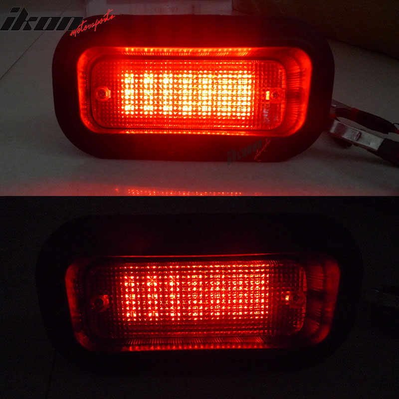 JDM EDM Rear Bumper Diffuser Fog Light Brake Lamp Red Lens 1Pc Fit Acura Integra