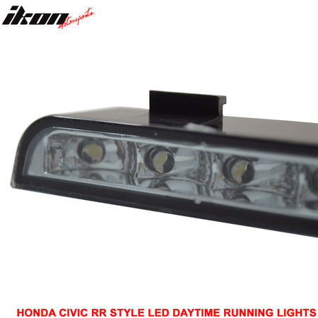 Fits 06-11 Civic Sedan Mugen RR Front Bumper & LED Daytime Running Fog Lamp DRL