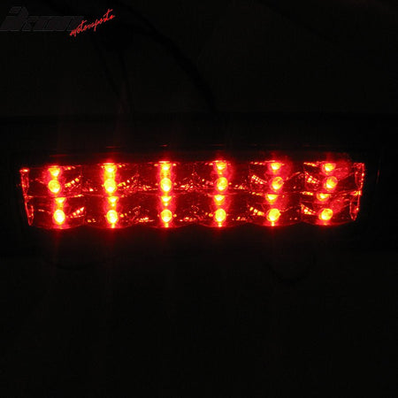 Fits 93-97 Pontiac Firebird LED 3RD Third Brake Lights Lamp Kit Black Housing