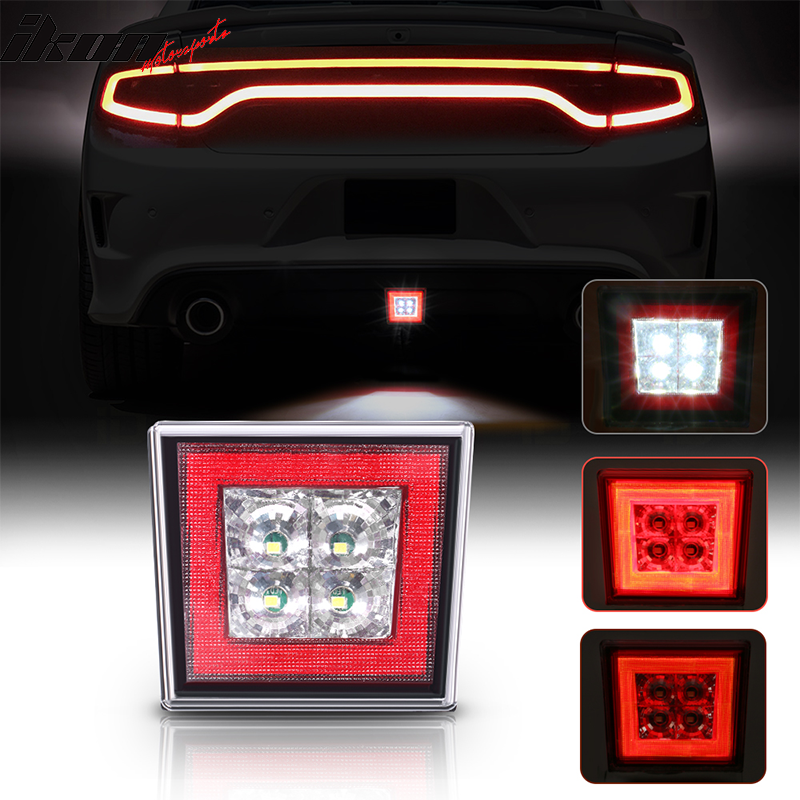 Universa Square Red LED Rear Tail Third 3RD Brake Lights