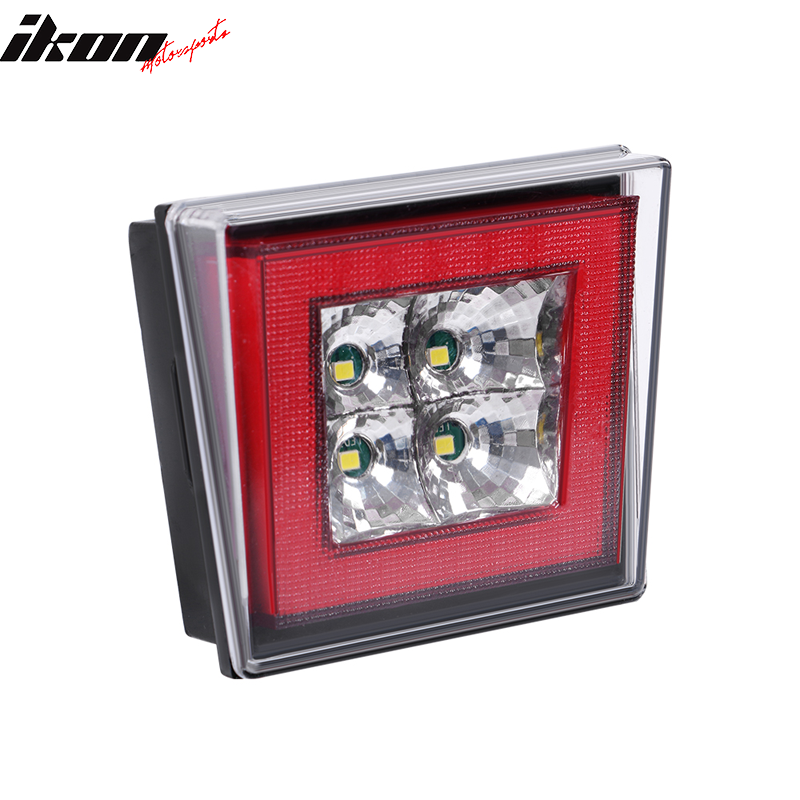 Universal Square Red LED Rear Tail Third 3RD Brake Lights Stop Safety Lamp