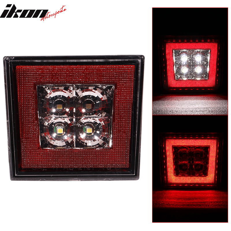 Universal Square Red 43 LED Rear Tail Third 3RD Brake Lights Stop Safety Lamp