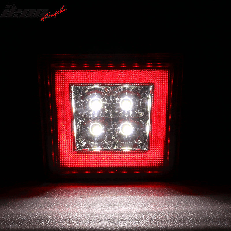 Universal Square Red 43 LED Rear Tail Third 3RD Brake Lights Stop Safety Lamp