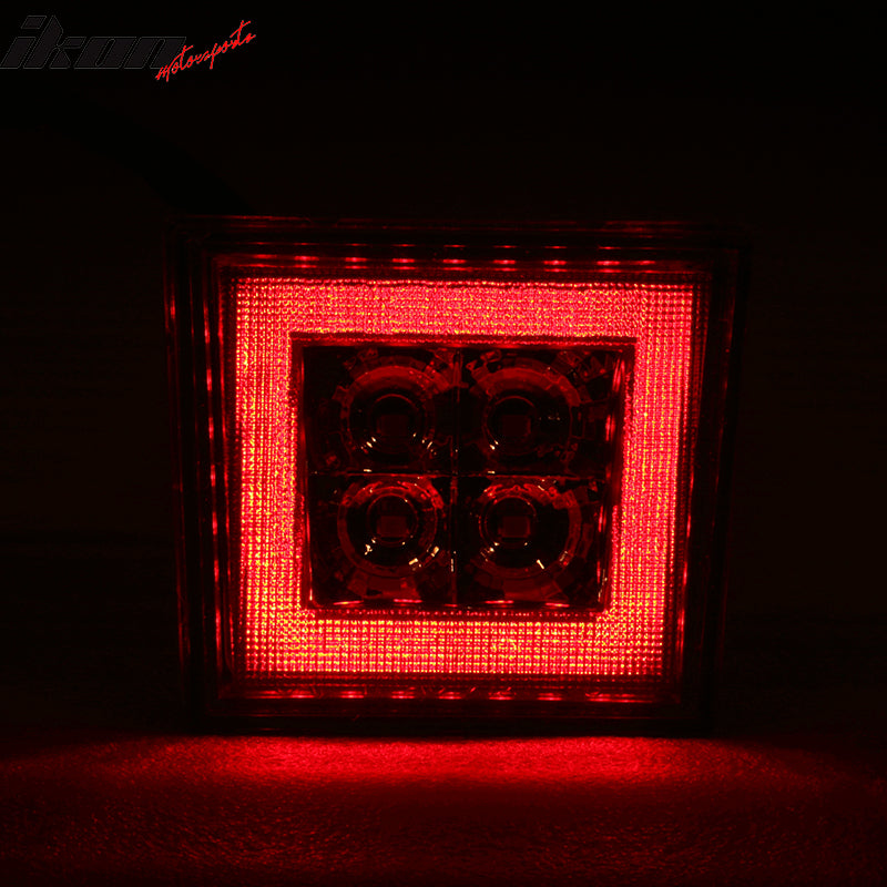 Universal Square Red 43 LED Rear Tail Third 3RD Brake Lights Stop Safety Lamp