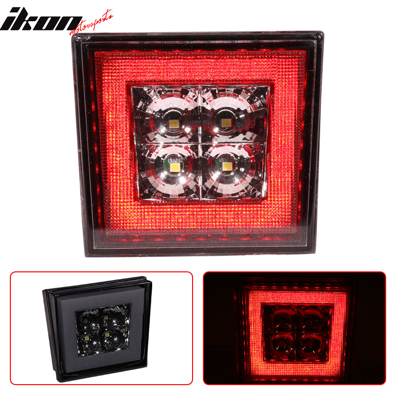 Universa Square Smoke LED Rear Tail Third 3RD Brake Lights