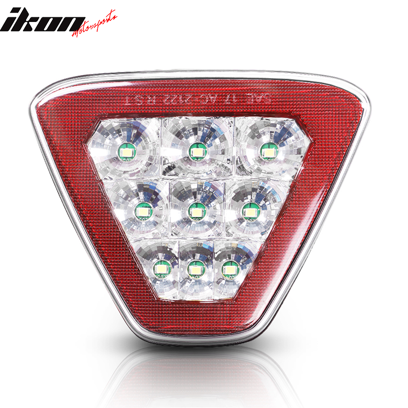 Universal Triangle Clear LED Rear Tail 3RD Brake Lights Safety Lamp