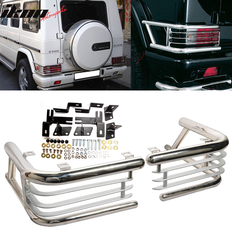 1999-2007 Benz G500 G550 Chrome Rear Tail Light Guard