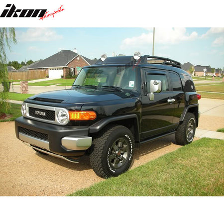 Fog Light Roof Rack Compatible With 2007-2014 Toyota FJ Cruiser, Light Bar Kit by IKON MOTORSPORTS, 2008 2009 2010 2011 2012 2013