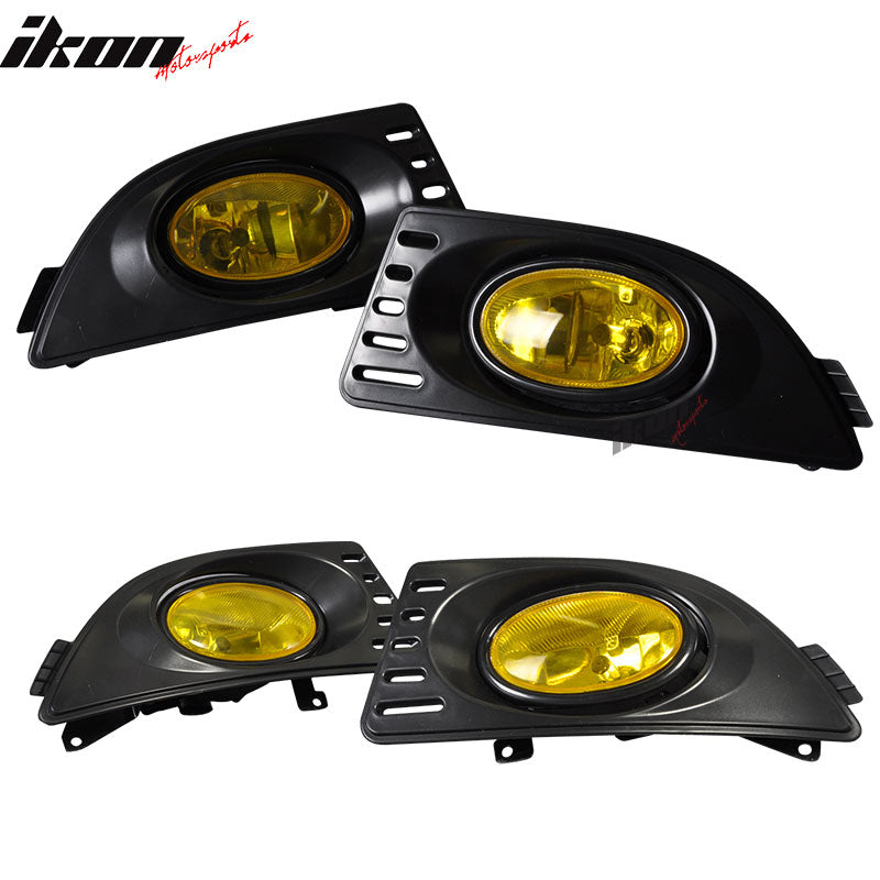 Fits 05-07 Acura RSX Yellow Lens Bumper Fog Lights Lamps RH LH Driving