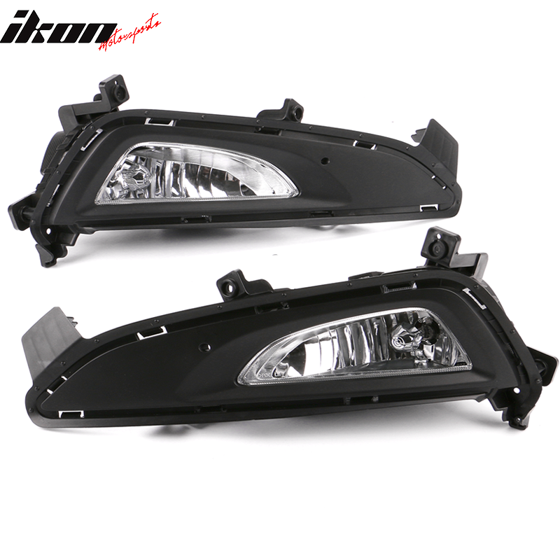 Fits 16-18 Hyundai Tucson OE Style Foglights Kit ABS Black Housing Clear Lens