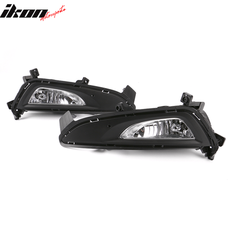 Fits 16-18 Hyundai Tucson OE Style Foglights Kit ABS Black Housing Clear Lens