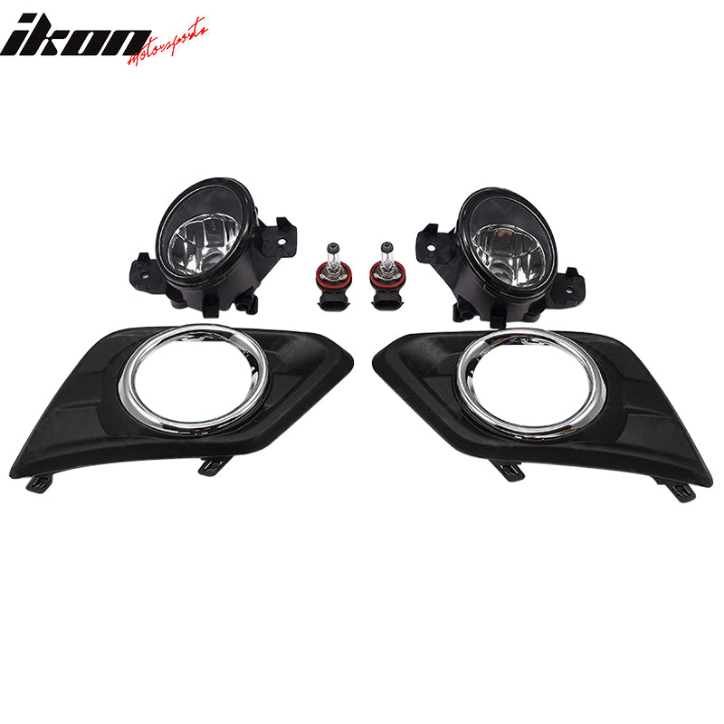 Fits 14-16 Nissan Rogue X-Rail 2PCS Fog Lights Lamps W/Wiring Kit + Switch