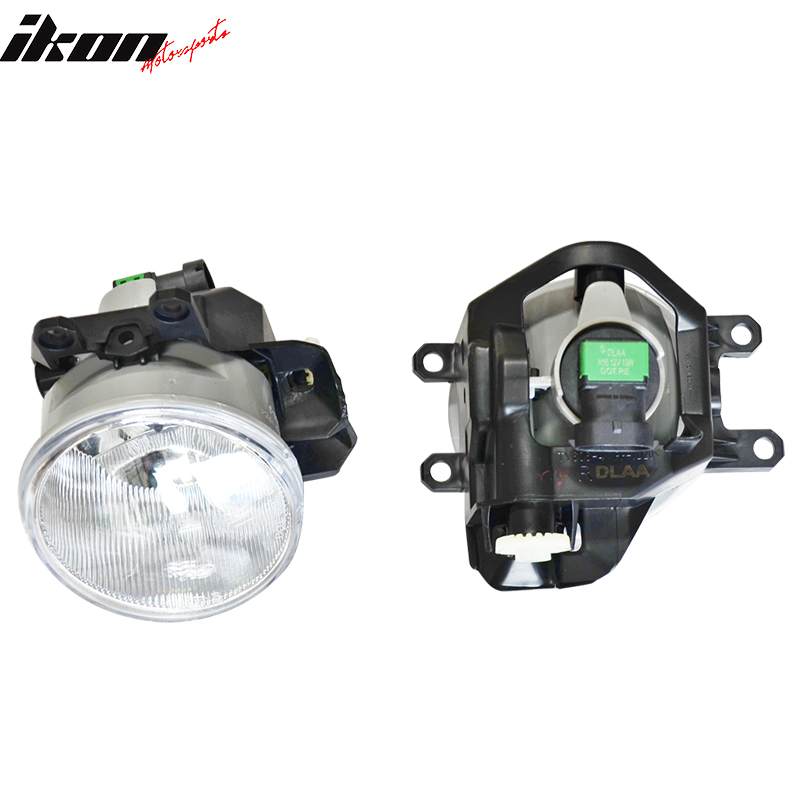 Fog Lights Compatible With 2018-2020 Toyota Camry SE XSE, Black Factory Style Front Lower Foglights Lamps DRL Lights Pair Direct Replacment By IKON MOTORSPORTS