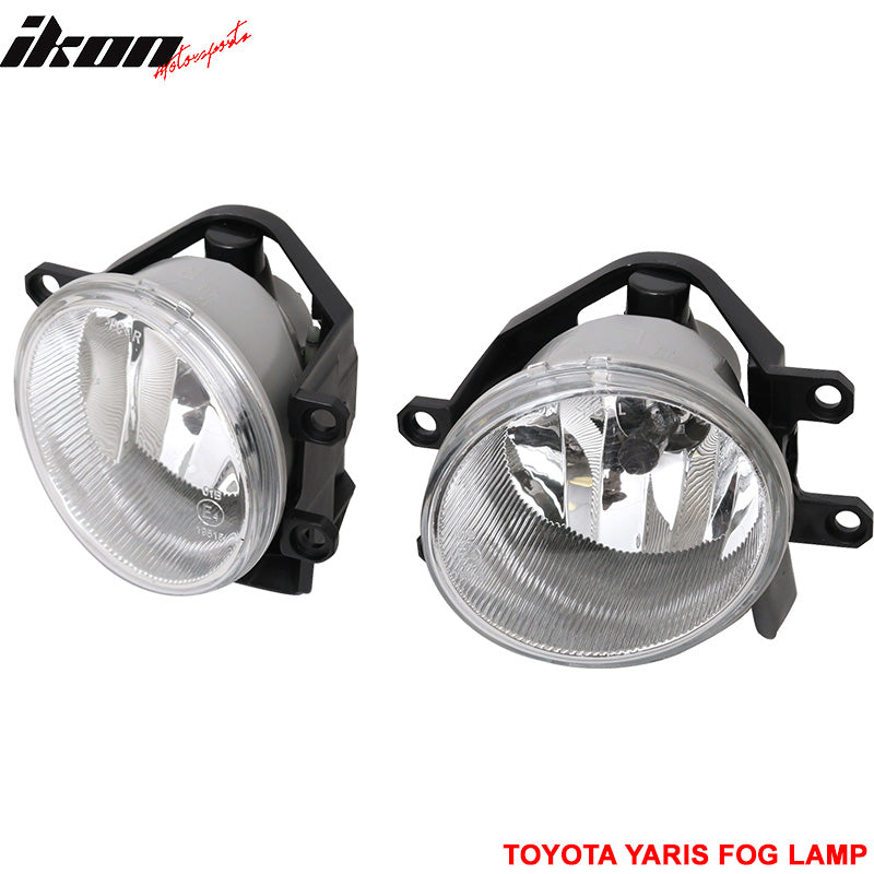 Fits 15-17 Toyota Yaris HB Hatchback 2PC Front Fog Lights Lamp LH RH H11 12V 55W