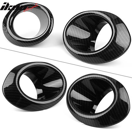 For 16-18 Honda Civic OE Style Fog Light Cover Carbon Fiber Print