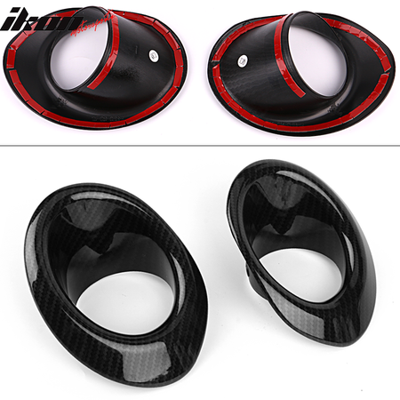 For 16-18 Honda Civic OE Style Fog Light Cover Carbon Fiber Print