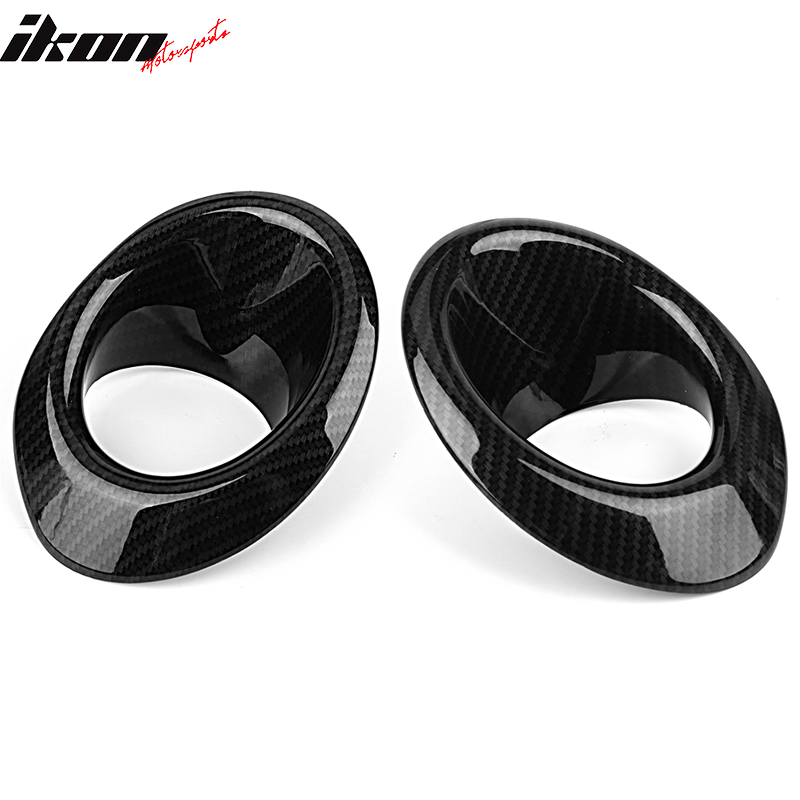 For 16-18 Honda Civic OE Style Fog Light Cover Carbon Fiber Print