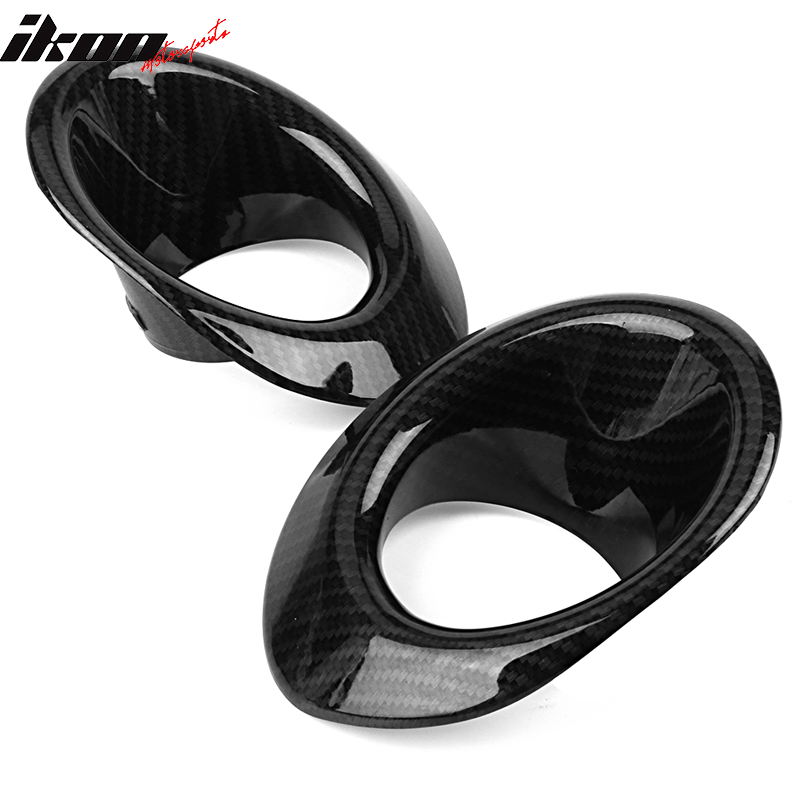 For 16-18 Honda Civic OE Style Fog Light Cover Carbon Fiber Print