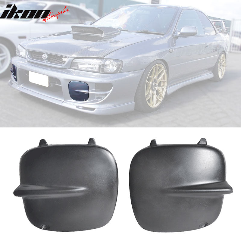 Fits 97-01 Subaru Impreza GC8 Fog Lights Cover Black