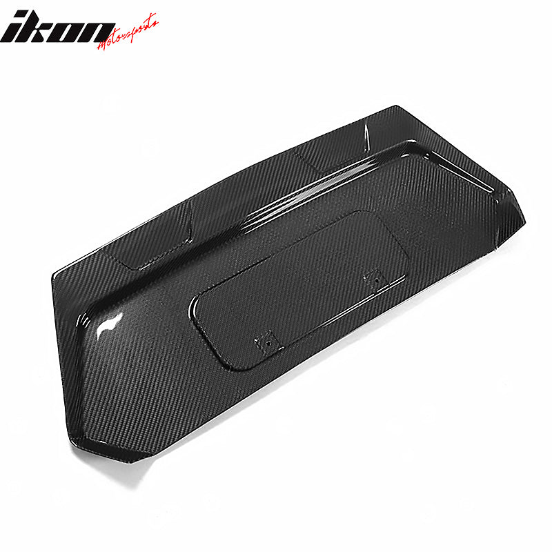 Fits 20-25 Chevrolet Corvette C8 OE Rear License Plate Carbon Fiber Gloss Black