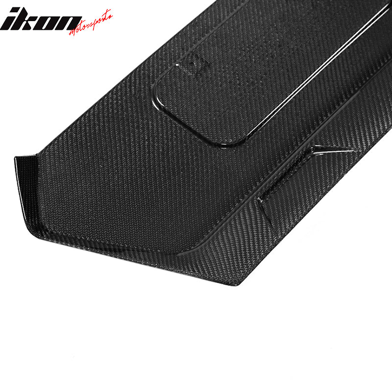 Fits 20-25 Chevrolet Corvette C8 OE Rear License Plate Carbon Fiber Gloss Black