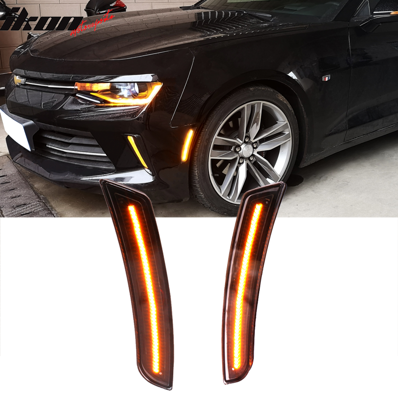 2014-2019 Cadillac CTS ATS Black Housing Side Marker Light Corner Lamp