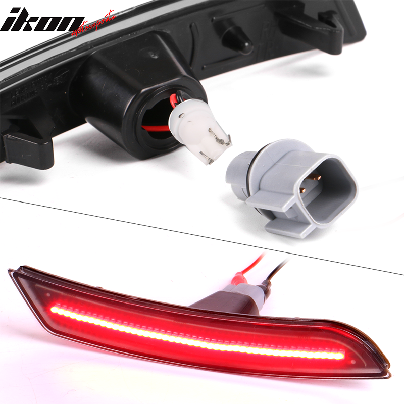 Fits 16-23 Chevrolet Camaro 2PCS Rear Side Marker Lights Corner Lamps Red LED