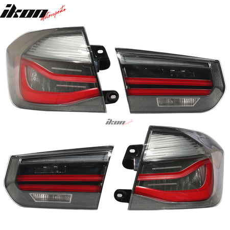 Fits 16-18 BMW 3 Series LCI F30 F80 M3 Rear Tail Lights Brake Lamp 4PC sets