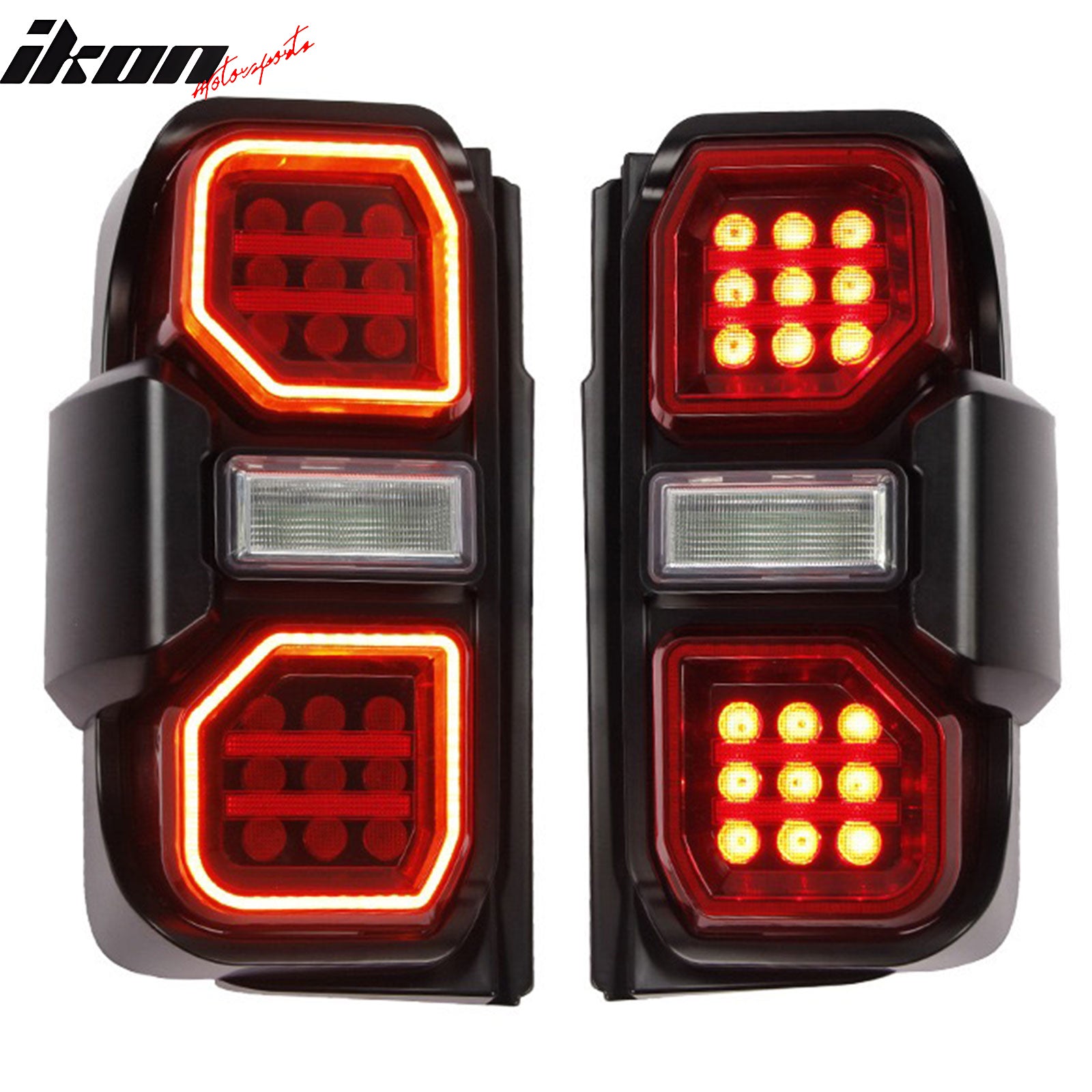 Fits 21-23 Ford Bronco 2/4 Door Red LED Tail Lights Rear Lamps Assembly Pair