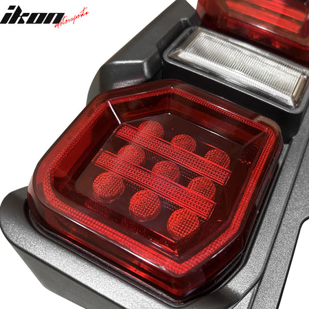 Fits 21-23 Ford Bronco 2/4 Door Red LED Tail Lights Rear Lamps Assembly Pair