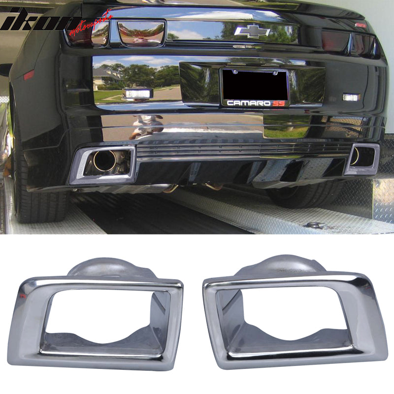 Fits 10-13 Chevy Camaro OE Style Rear Bumper Lip Diffuser & Muffler Tips