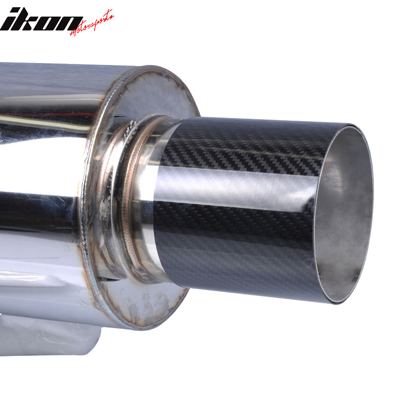 Last One Universal Fitment 4 Inch N1 Style Carbon Fiber Rear Muffler Exhaust Tip