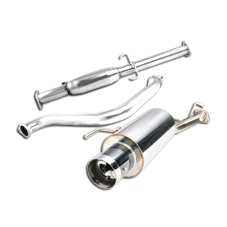 92-96 Honda Prelude Catback Exhaust System w/ CF Tip