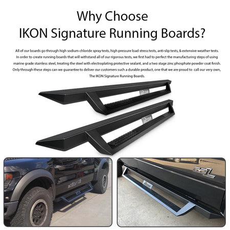 Fits 09-23 Dodge Ram 1500 10-18 2500 3500 Crew Cab IKON V1 Style Running Boards