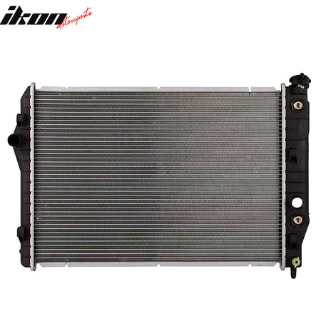 Radiator Compatible With 1993-2002 Chevy Camaro Pontiac Firebird V6, Full Aluminum Racing Core Cooling Radiator Replacement