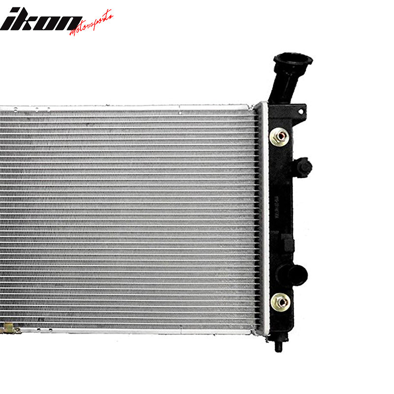 IKON MOTORSPORTS, Radiator Compatible With 2001-2007 Pontiac Aztek Montana & Rendezvous Terraza & Silhouette & Chevy Uplander Venture, Performance Cooling Racing Radiator Replacement