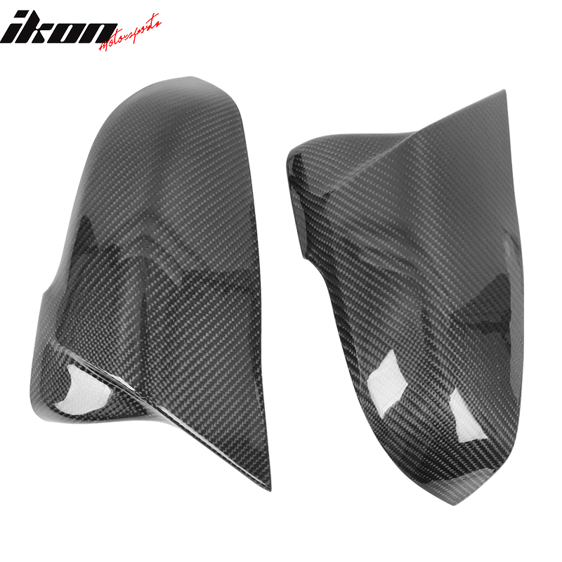 Fits BMW F20 F22 F30 F31 F32 F33 F35 F34 Side View Mirror Cover Carbon Fiber 2PC