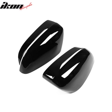 Fits 19-23 BMW G20 3 Series Side Mirror Cap Rearview Cover Gloss Black Pair 2PCS