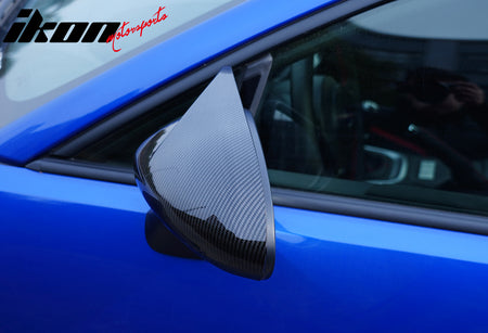 Fit 22-24 Subaru BRZ Toyota GR86 JDM 2PC Mirror Cover Cap ABS