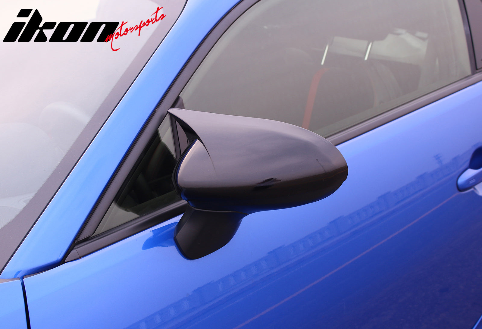 Fit 22-24 Subaru BRZ Toyota GR86 JDM 2PC Mirror Cover Cap ABS