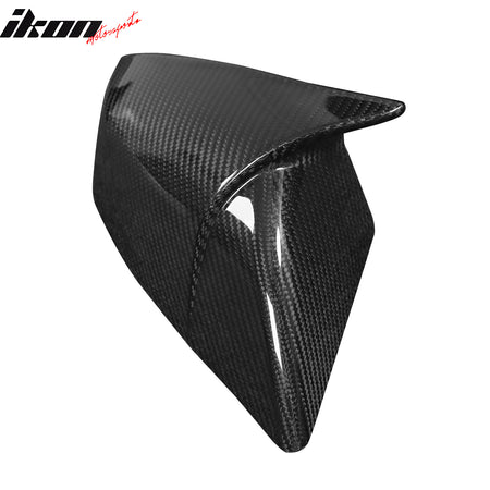 Dry Carbon Fiber For 21-23 Tesla Model S 4DR Gloss Black Rear View Mirror Covers