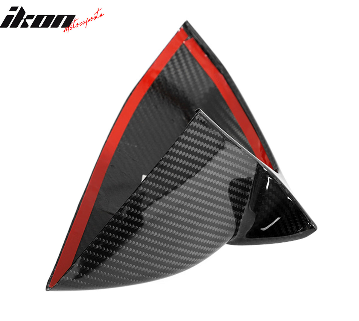 Dry Carbon Fiber For 21-23 Tesla Model S 4DR Gloss Black Rear View Mirror Covers