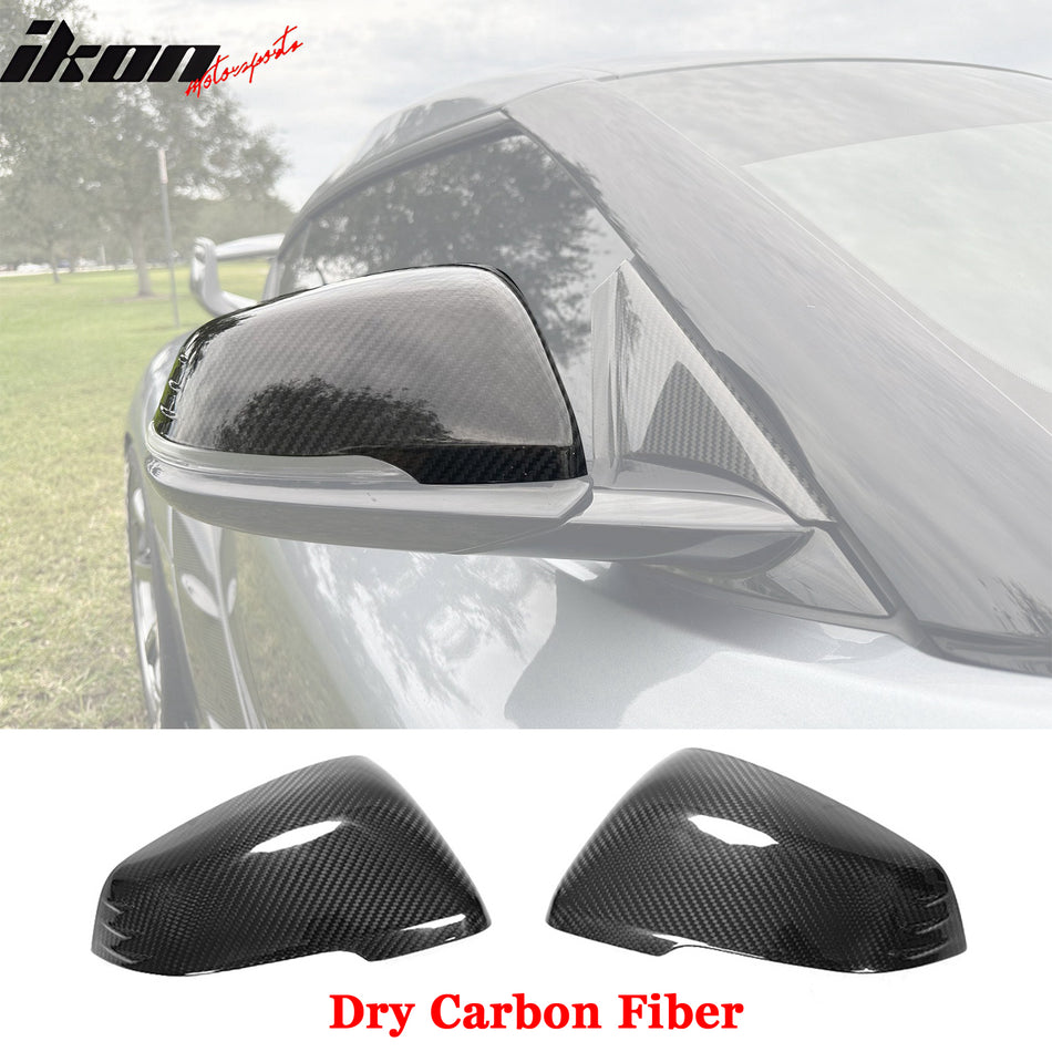 2020-2024 Toyota GR Supra A90 Mirror Covers Cap Gloss Dry Carbon Fiber