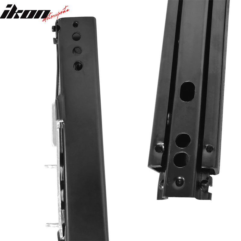 Universal 14 Inch Dual Locking Racing Seat Adjustable Slider Steel Rail Track