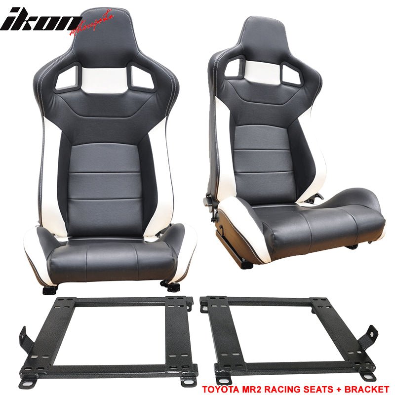 1990-1999 Toyota MR2 W20 SW20 Chassis Racing Seats + Bracket